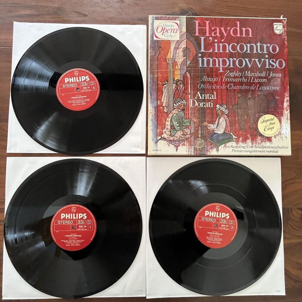 Haydn L'Incontro Improvviso Zoghby Marshall 3xLP Box Set 1980 Philips 6769 040